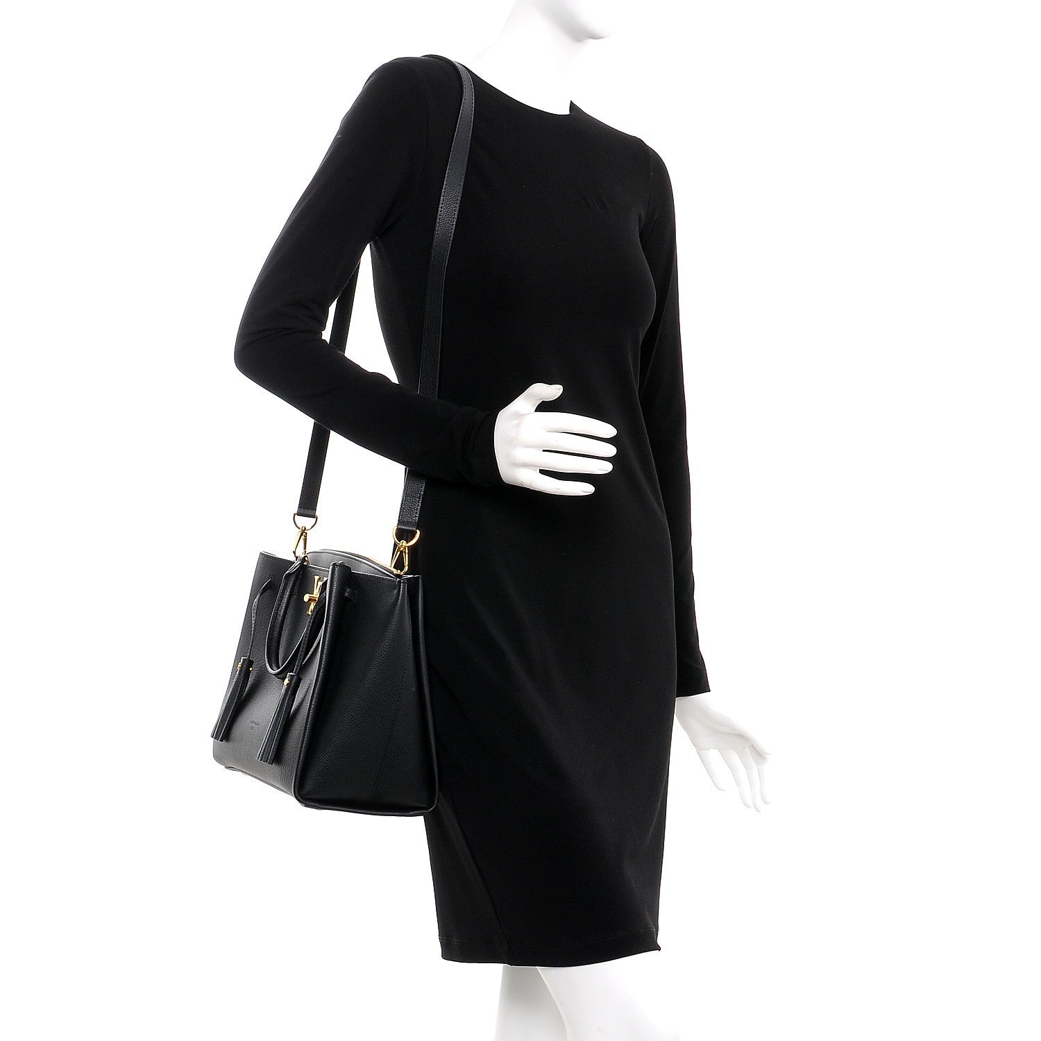 Louis Vuitton Calfskin Lockmeto Black 2 of 7