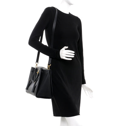 Louis Vuitton Calfskin Lockmeto Black 2 of 7