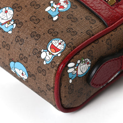 Gucci X DORAEMON Mini Vintage GG Supreme Monogram Camera Bag Beige Cherry Red 12 of 12