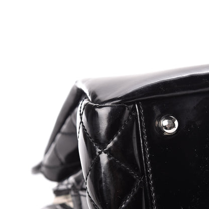 Chanel Vinyl Lipstick Ligne Tote Black 9 of 20