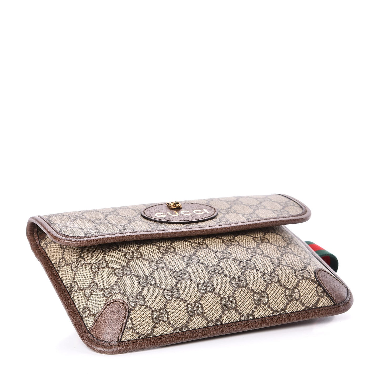 GG Supreme Monogram Neo Vintage Web Belt Bag Brown