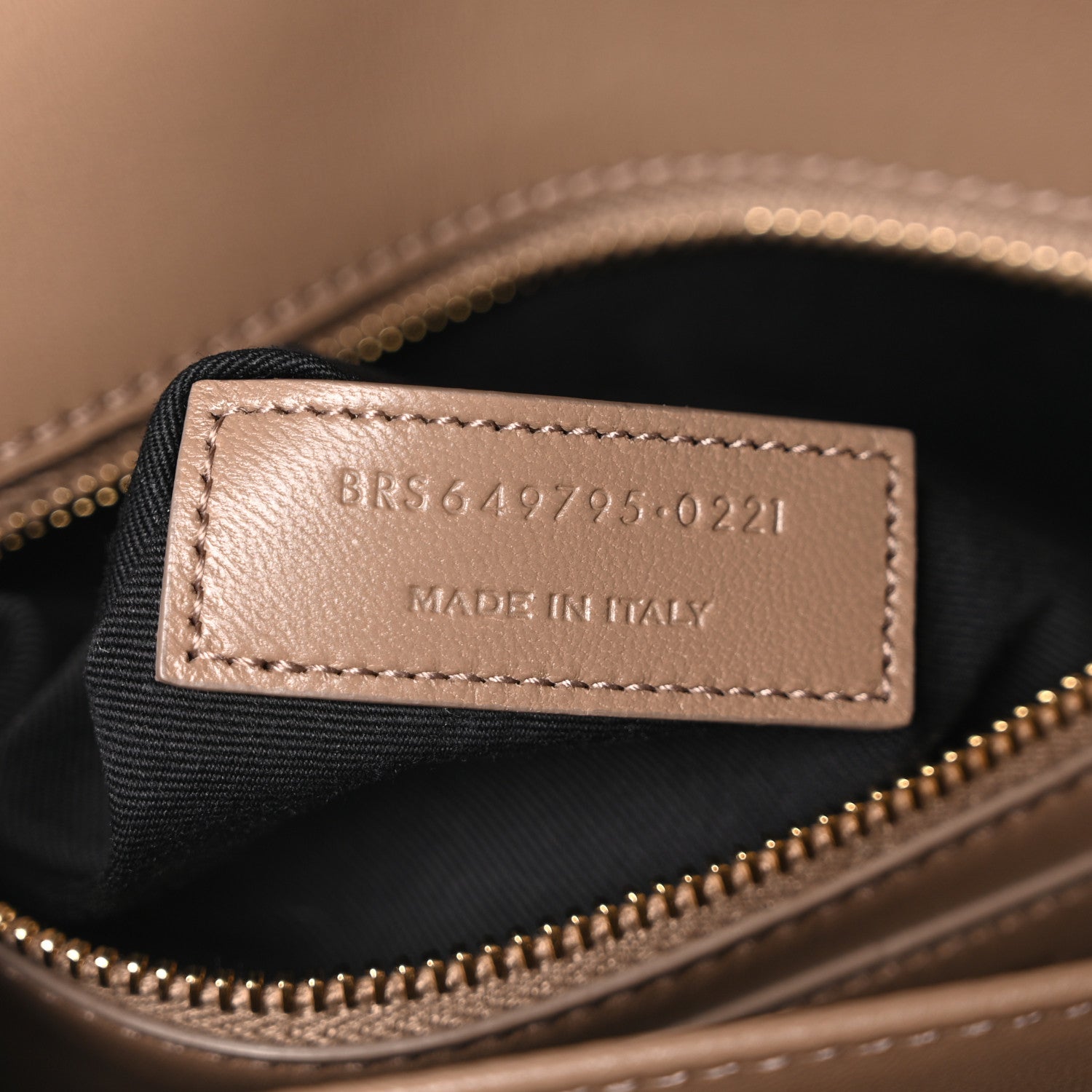Saint Laurent Smooth Calfskin Le Maillon Satchel Taupe 7 of 10