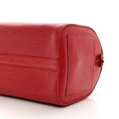 Louis Vuitton Epi Speedy 25 Castillan Red 11 of 13