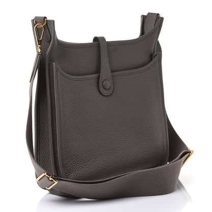 Hermes Taurillon Clemence Evelyne III PM Etain 2 of 9