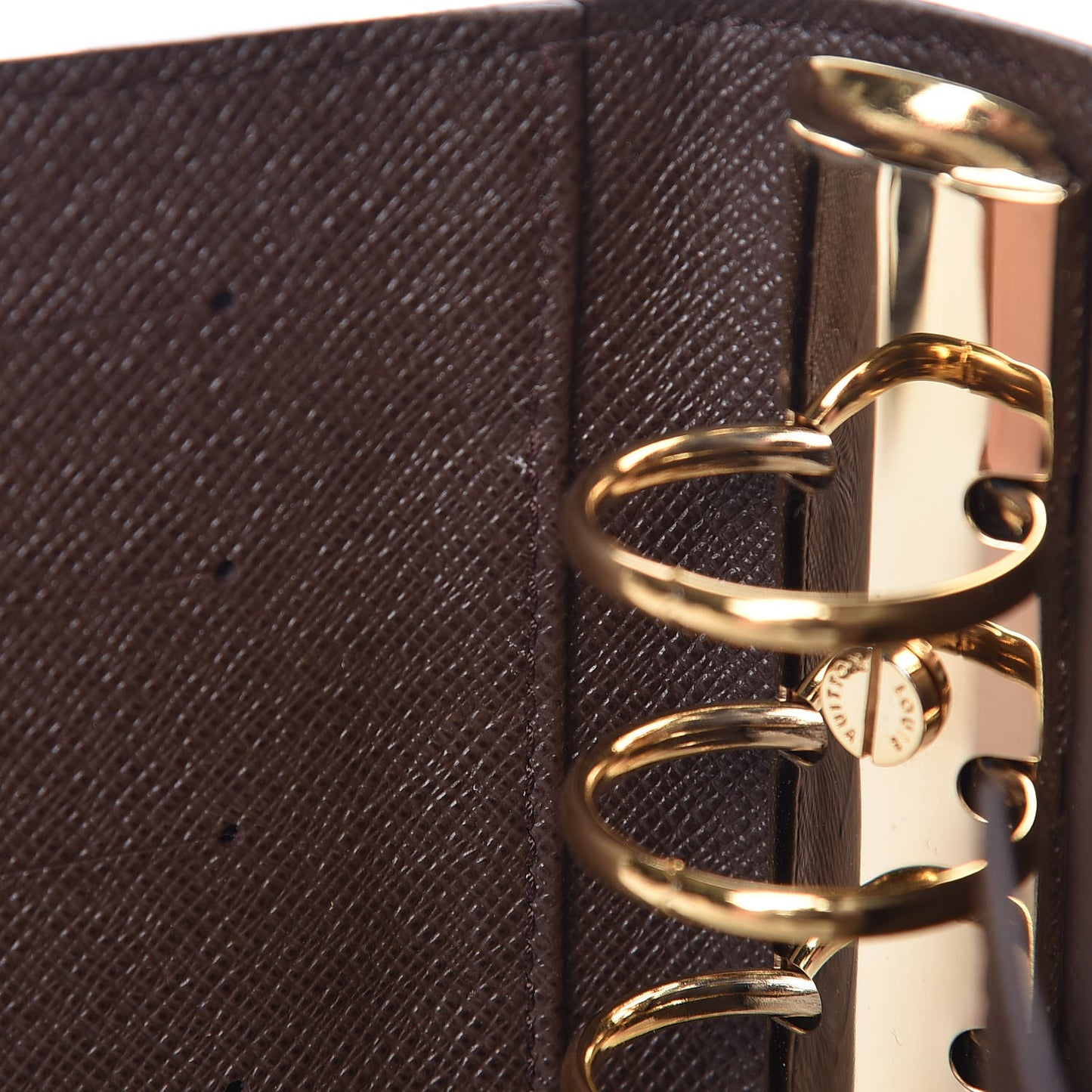 Damier Ebene Medium Ring Agenda Cover