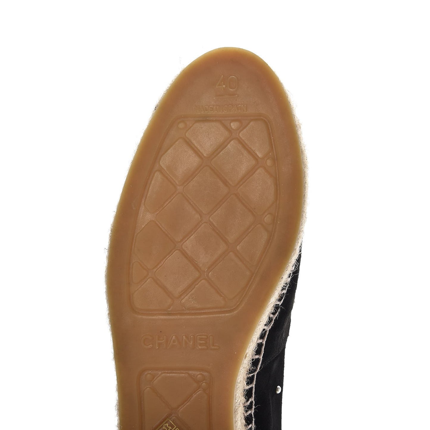 Suede Pearl CC Espadrilles 40 Black
