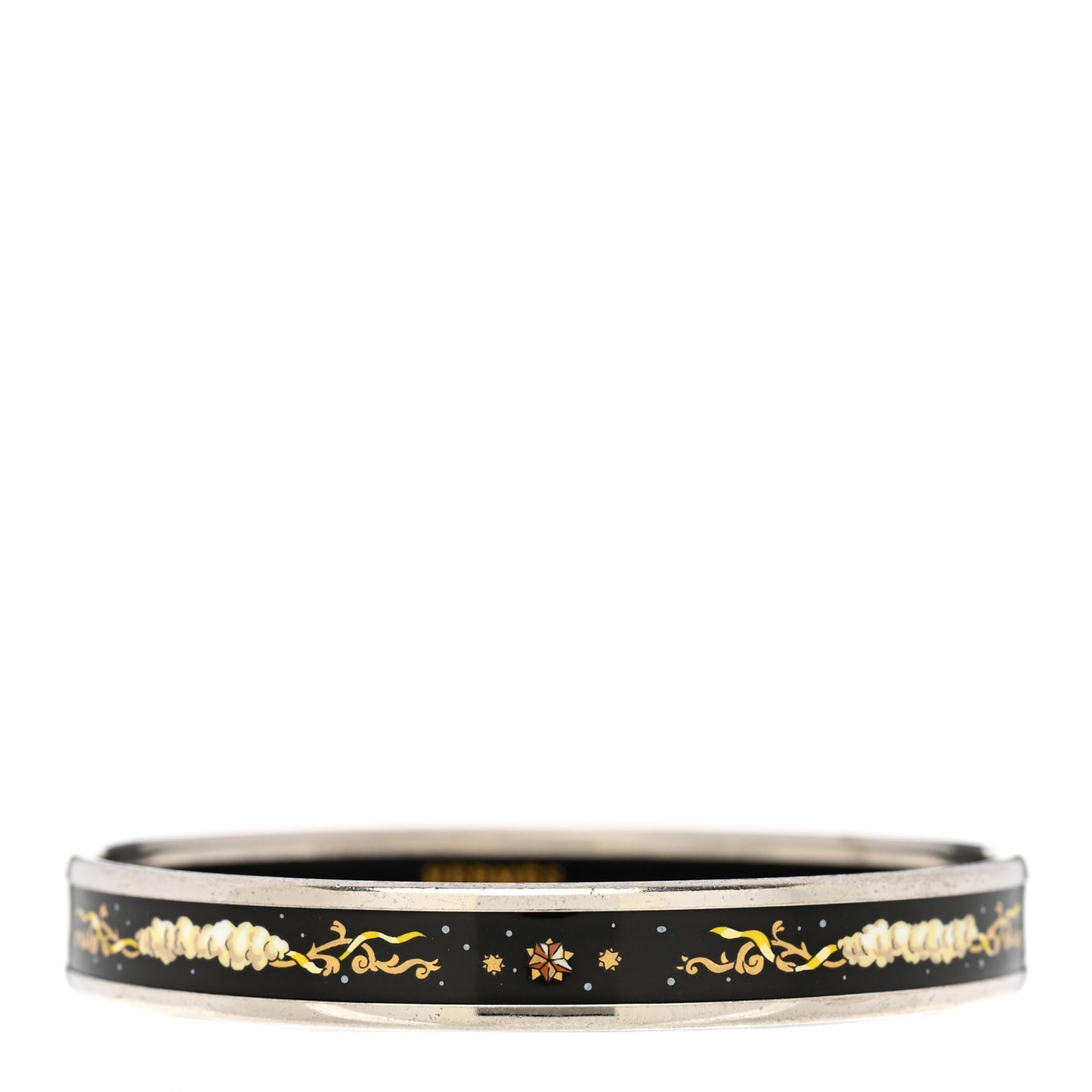 Enamel Printed Celestial Mythology Narrow Bracelet 70 Black