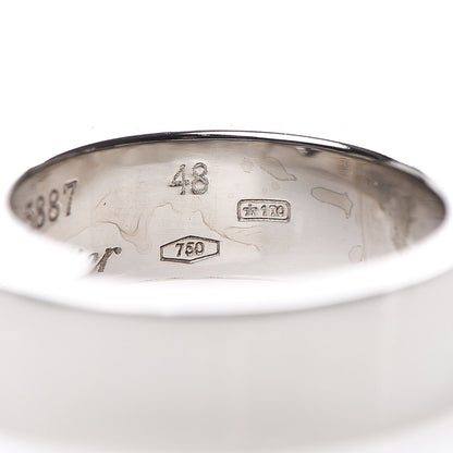 Cartier 18K White Gold Diamond Anniversary Band Ring 48 4.5 5 of 5