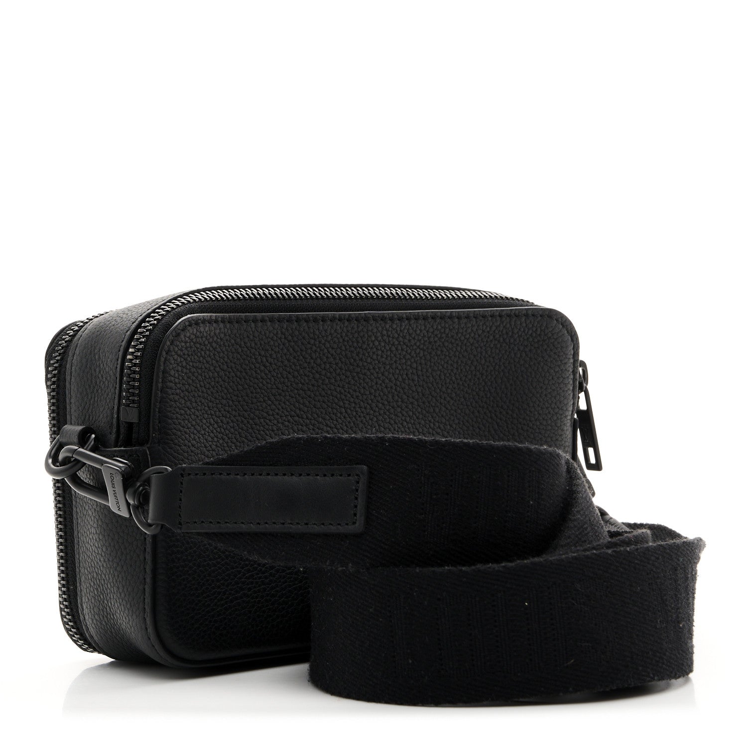 Louis Vuitton Calfskin Aerogram Alpha Wearable Wallet Black 3 of 7