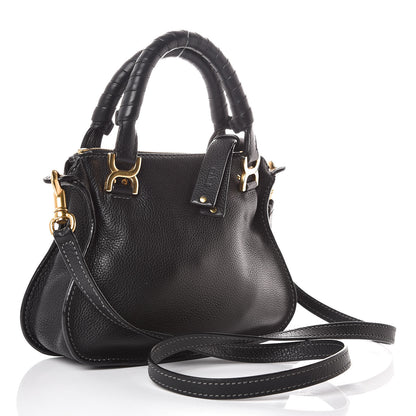 Chloe Calfskin Baby Marcie Satchel Black 3 of 10