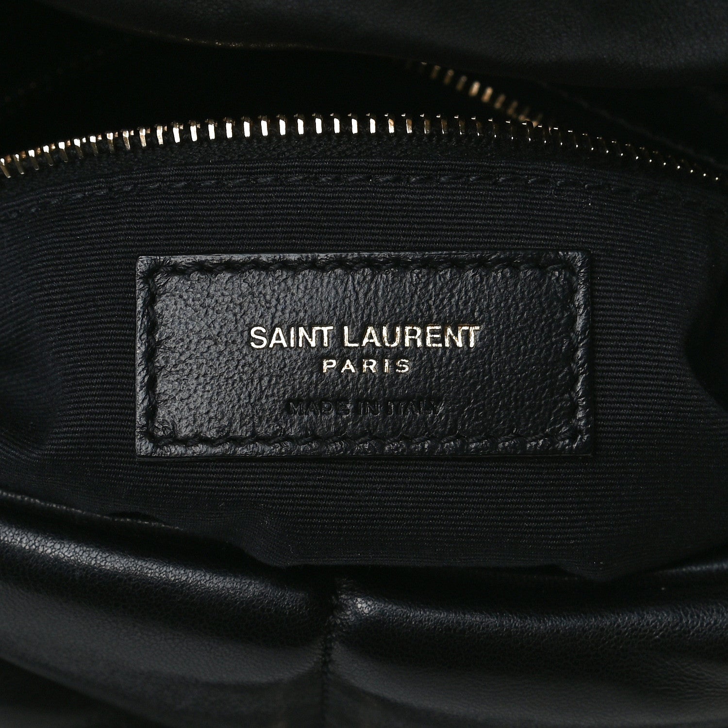 Saint Laurent Lambskin Quilted Small Loulou Puffer Monogram Chain Satchel Black 6 of 13