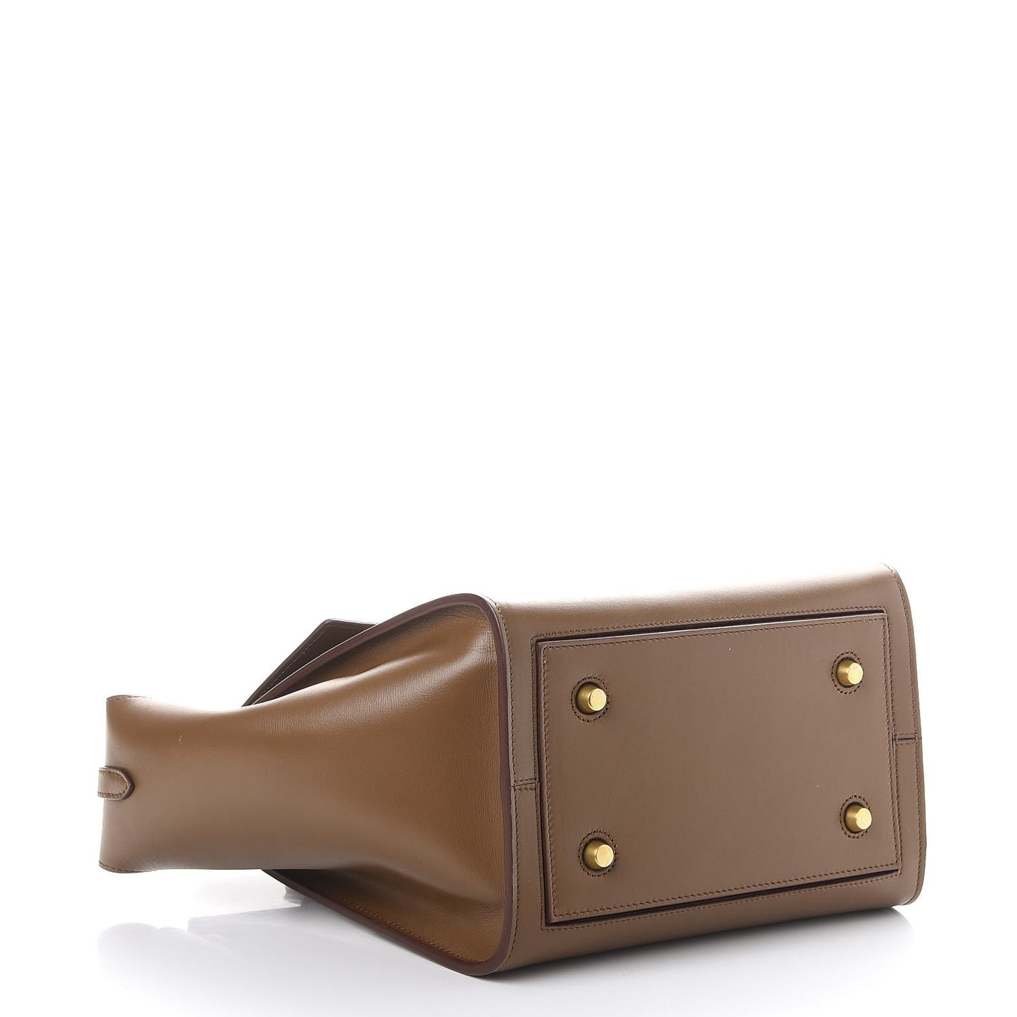 Palmelato Calfskin Mini Tie Knot Tote Camel