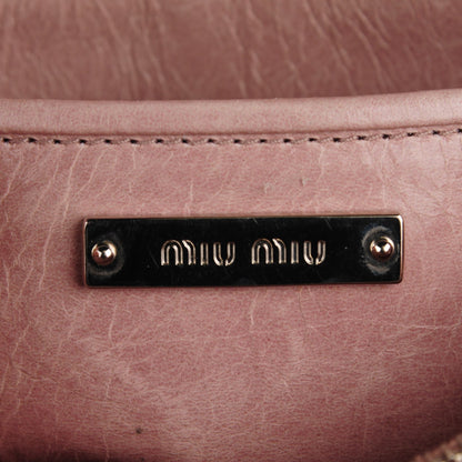 Miu Miu Vitello Shine Crossbody Bag Mughetto 6 of 8