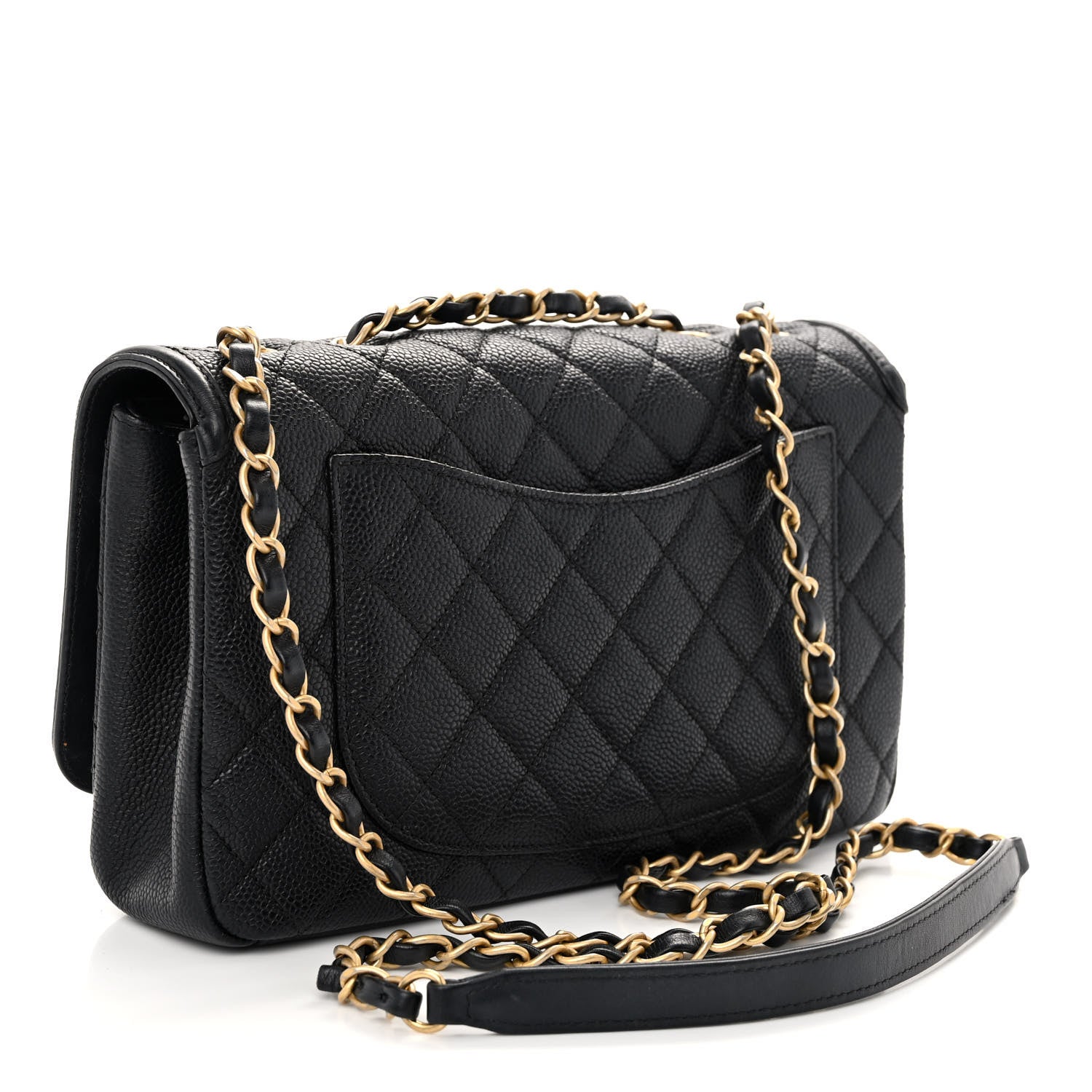 Chanel Caviar Quilted Medium CC Filigree Flap Black 3 of 10