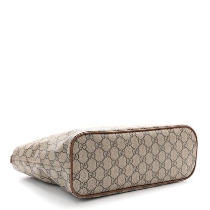 Gucci Soft GG Supreme Monogram Small Crossbody Tote Beige Cuir 4 of 9