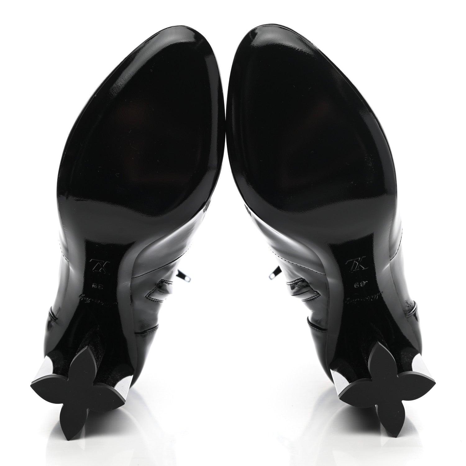 Louis Vuitton Patent Silhouette Ankle Boots 39 Black 5 of 8