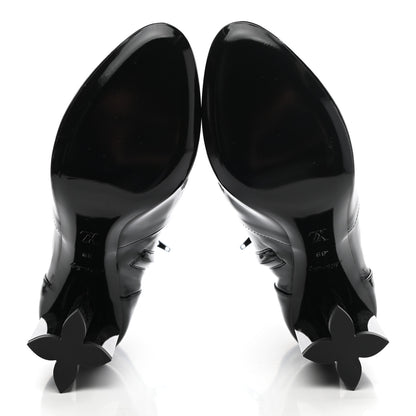 Louis Vuitton Patent Silhouette Ankle Boots 39 Black 5 of 8