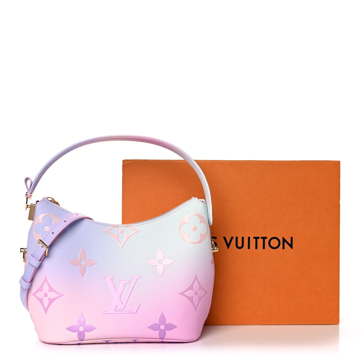 Monogram Giant Spring In The City Marshmallow Hobo PM Sunrise Pastel