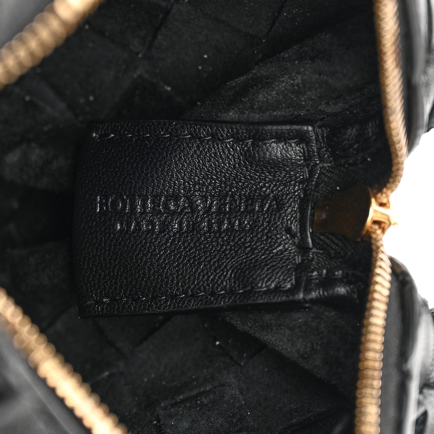 Nappa Intrecciato Mini Loop Camera Bag Black