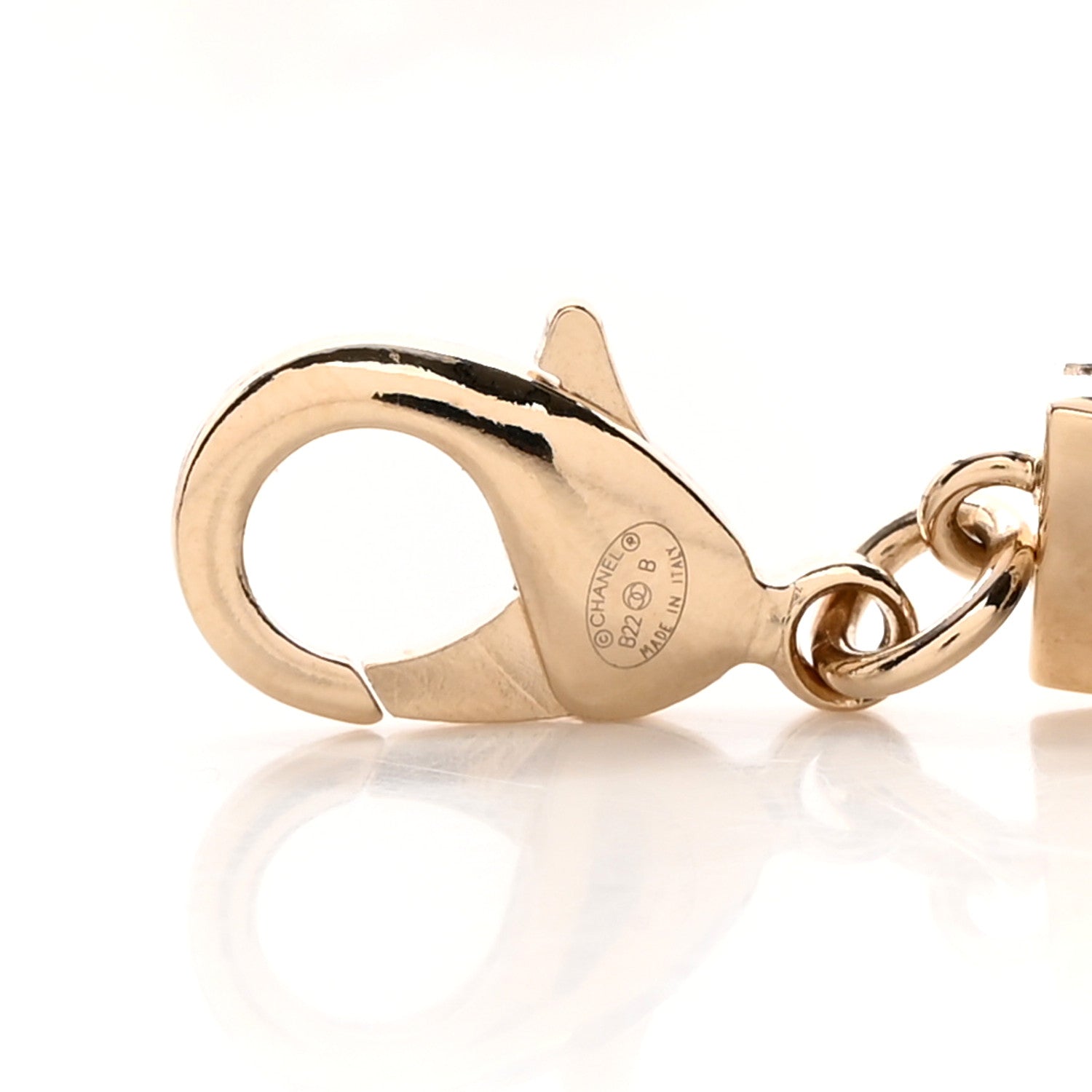 Chanel Resin Pearl CC Coco Chain Belt Gold Pink 3 of 4