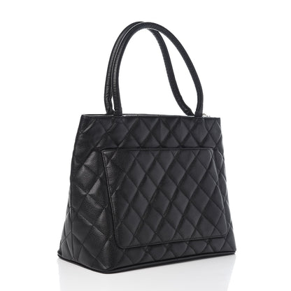 Chanel Caviar Quilted Medallion Tote Black 3 of 8