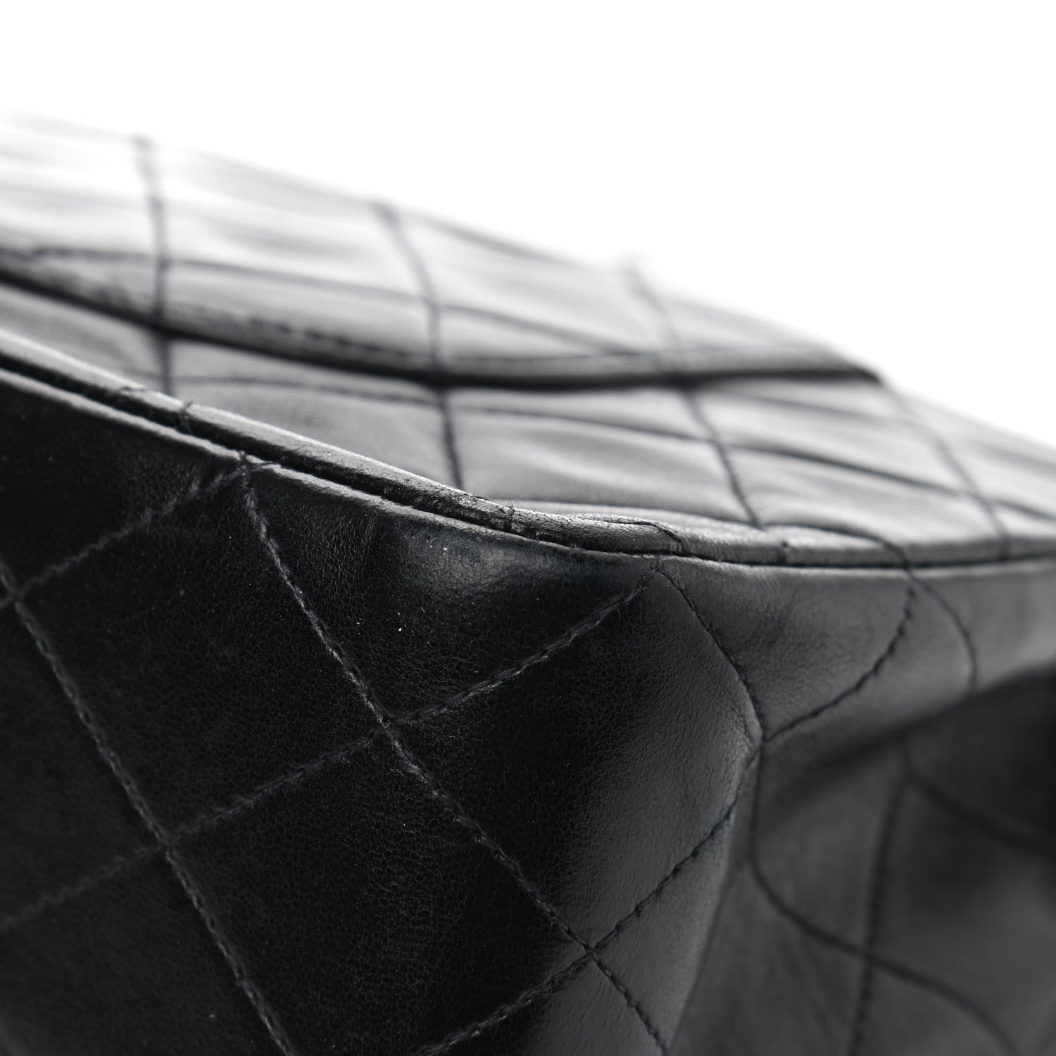 Chanel Lambskin Quilted Medium Double Flap Black 10 of 13