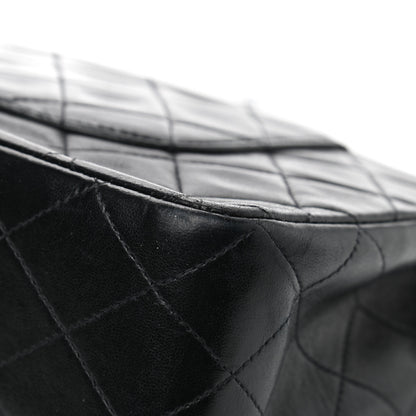 Chanel Lambskin Quilted Medium Double Flap Black 10 of 13
