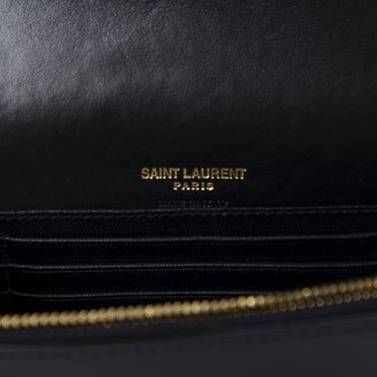 Saint Laurent Smooth Calfskin Monogram Kate Belt Bag Black 8 of 9