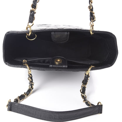 Chanel Caviar Quilted Petit Shopping Tote PST Black 5 of 9