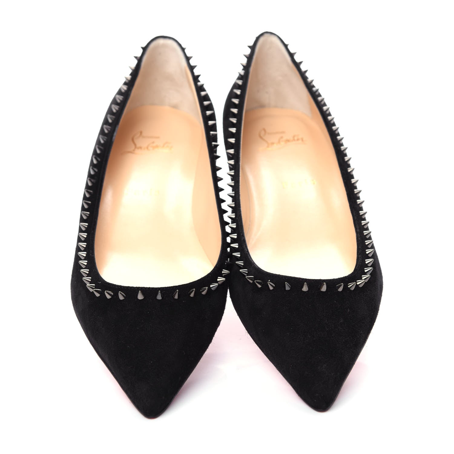 Christian Louboutin Veau Velours Anjalina Flats 39.5 Black 5 of 11