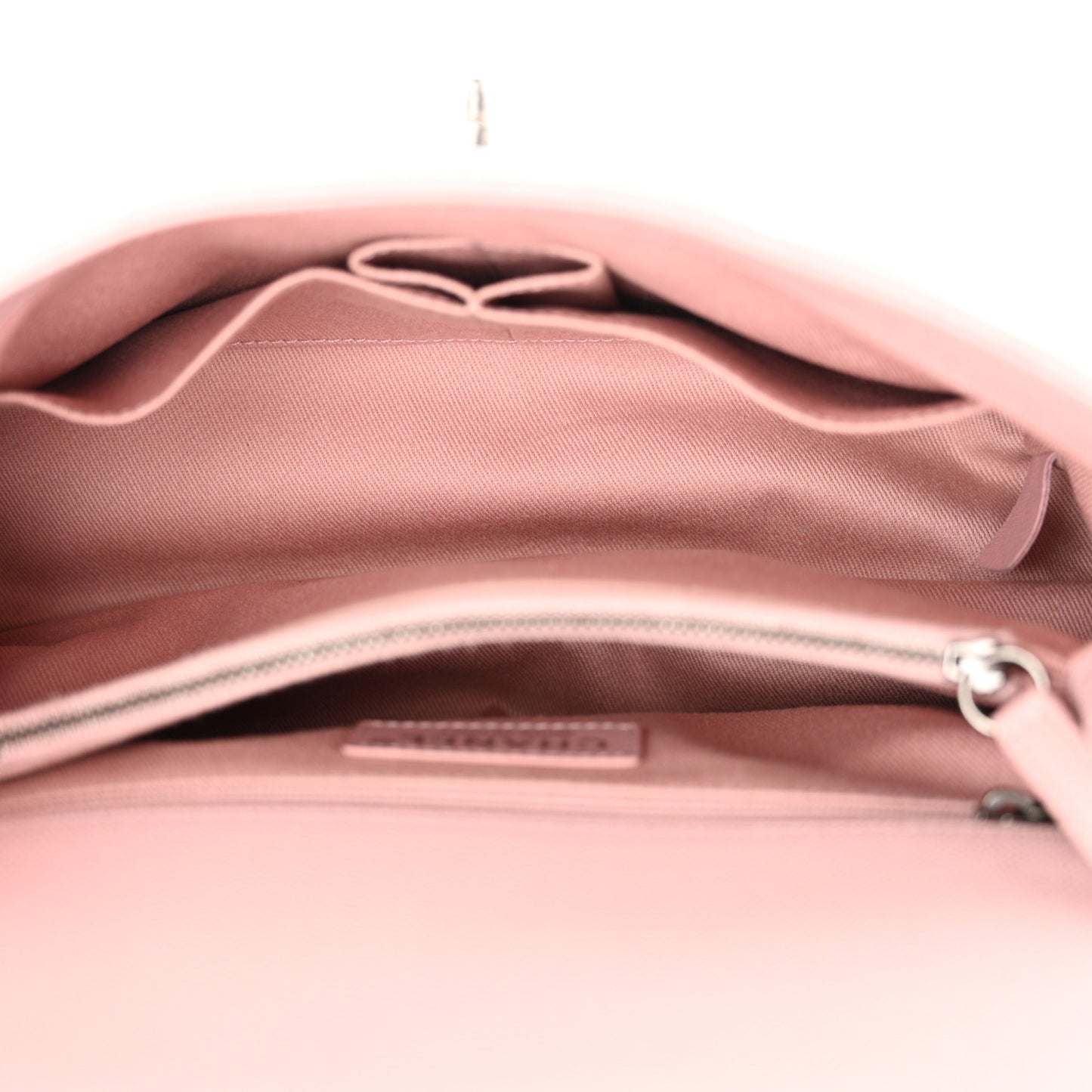 Caviar Quilted Small Coco Handle Flap Light Pink