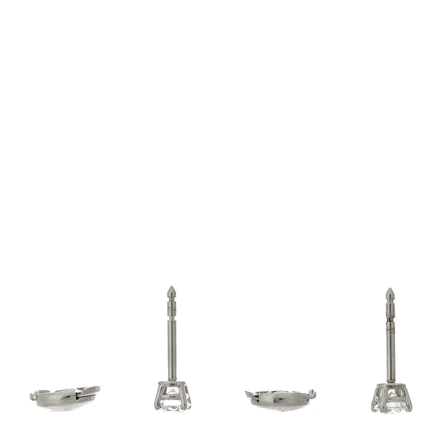 Platinum Diamond .54ctw Solitaire Earrings