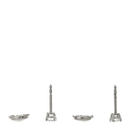 Tiffany Platinum Diamond .54ctw Solitaire Earrings 3 of 6
