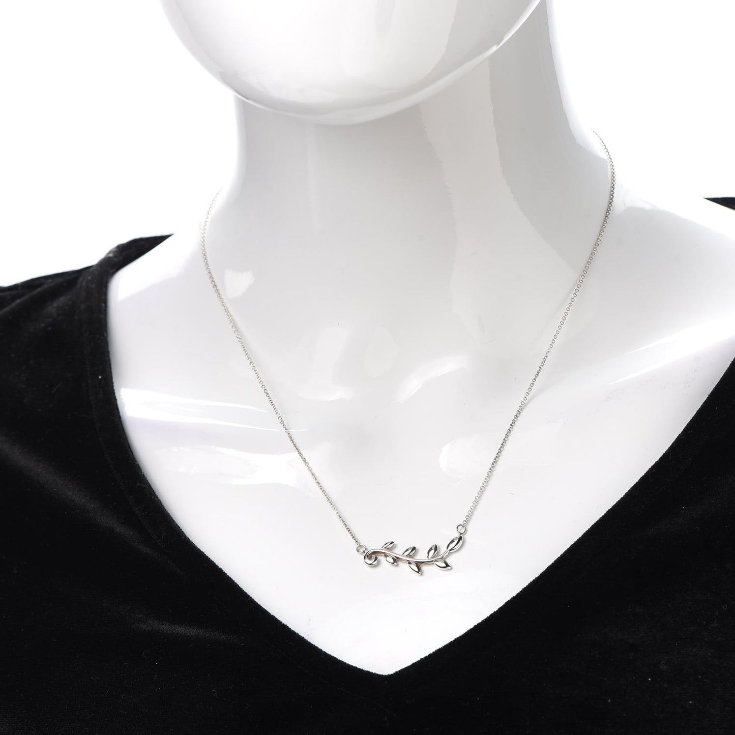 Sterling Silver Paloma Picasso Olive Leaf Vine Pendant Necklace