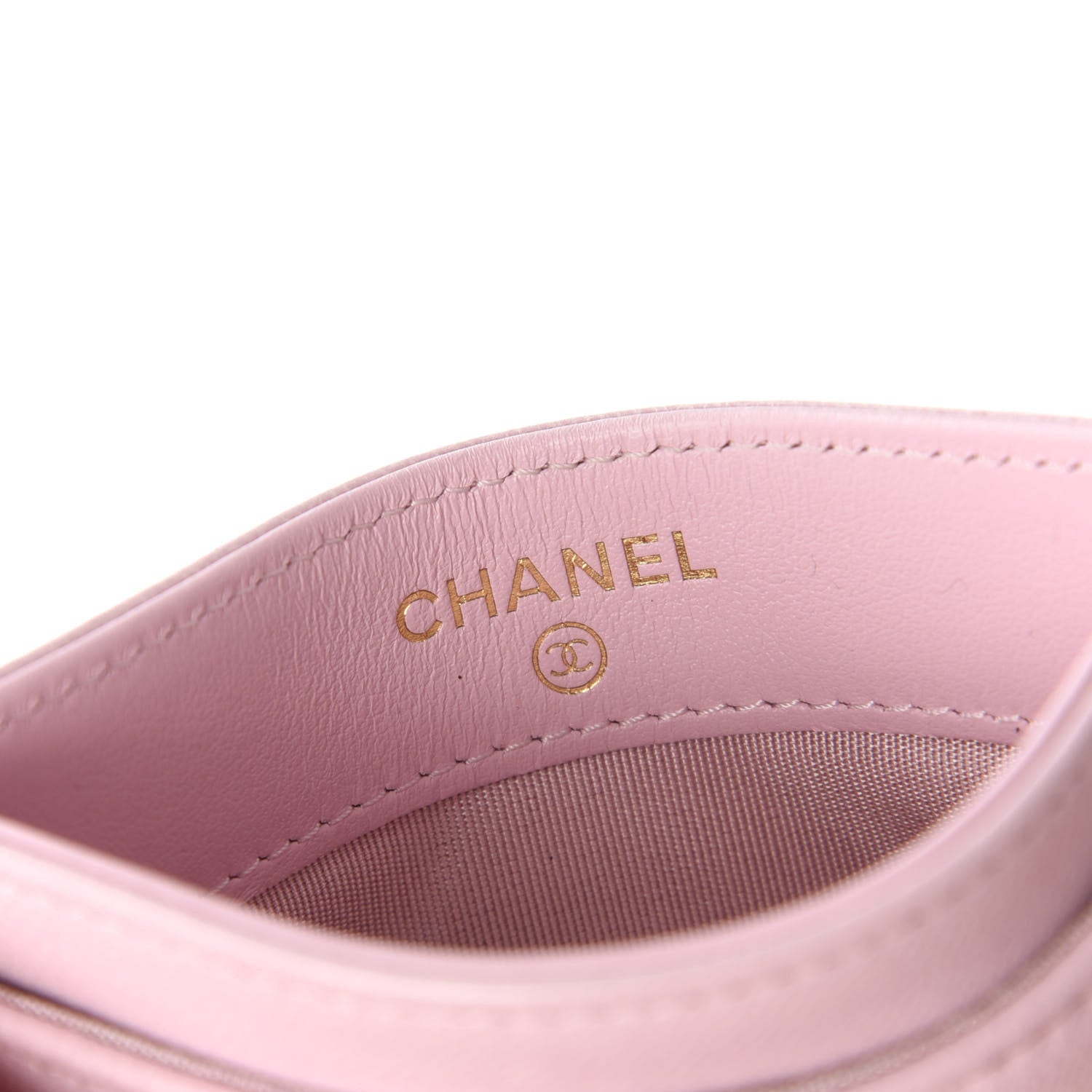 Chanel Lambskin Quilted Chanel 19 Card Holder Light Pink 8 of 13