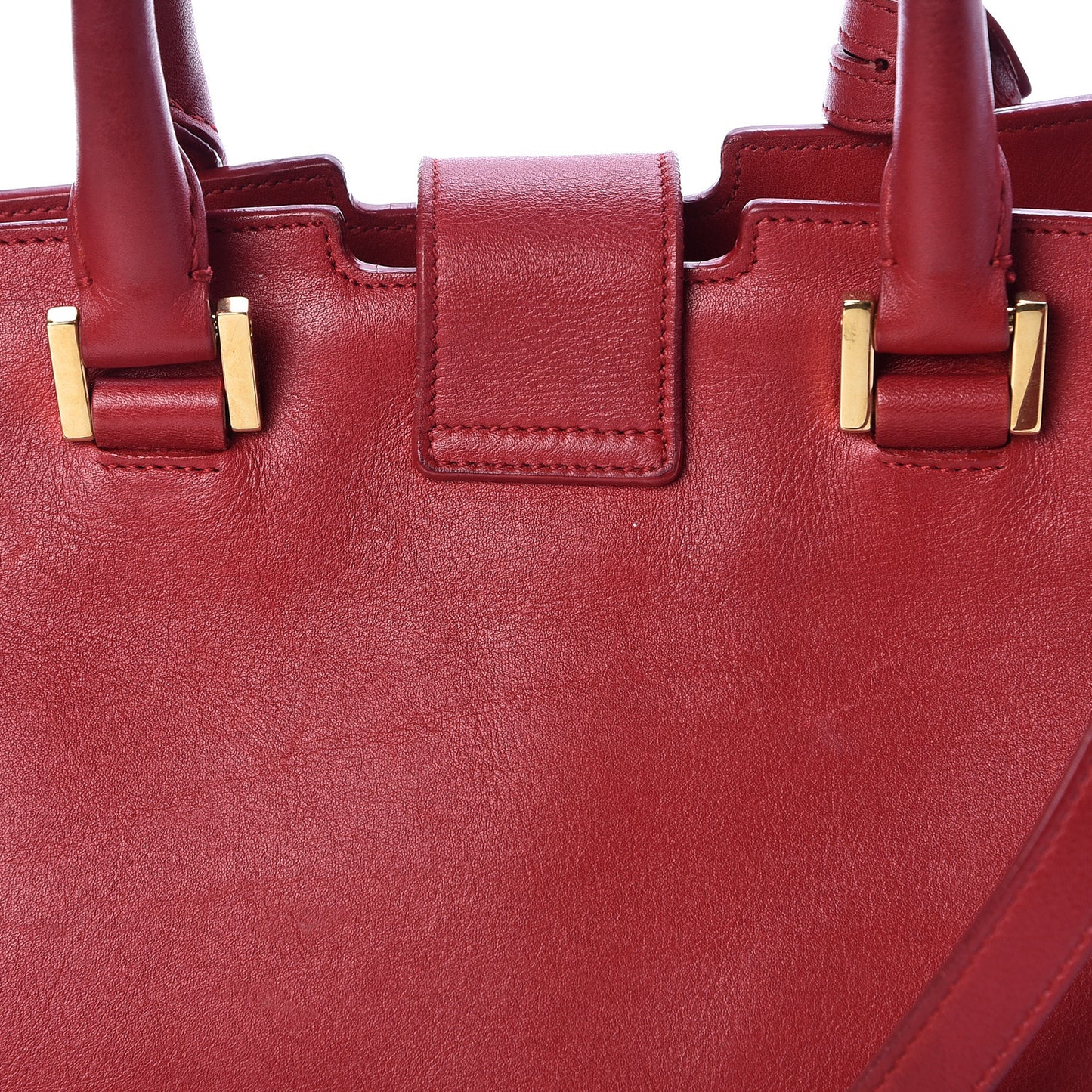 Calfskin Small Classic Y Cabas Rouge Orient