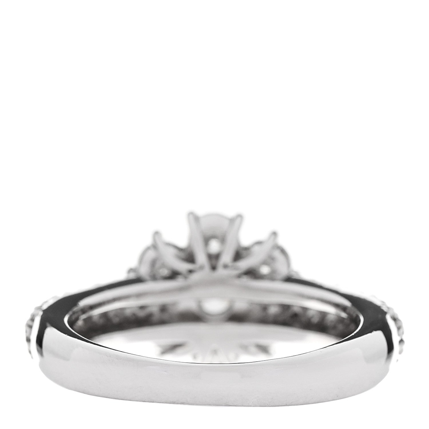 Parker & West by FASHIONPHILE Platinum Diamond 1.17ctw Flower Pave Ring 49 5 3 of 4