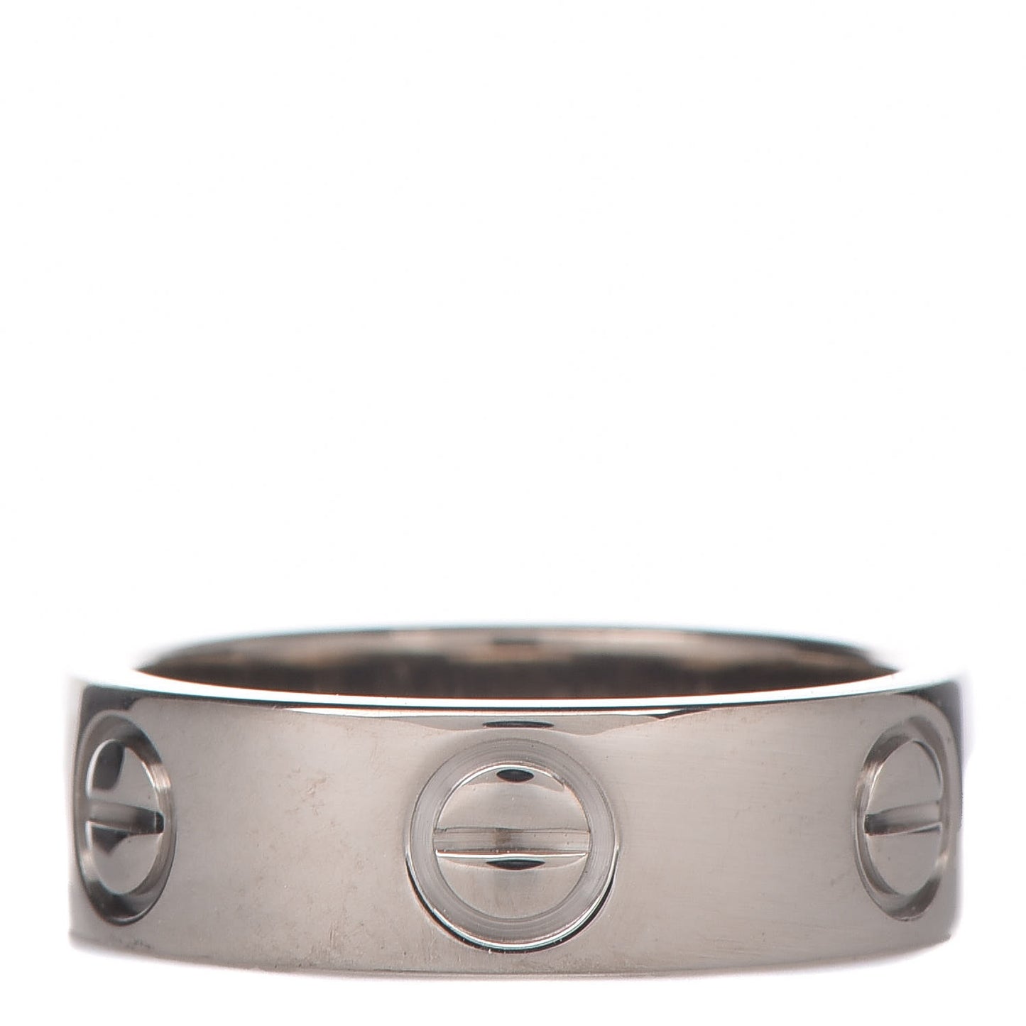 18K White Gold 5.5mm LOVE Ring 49 4.75