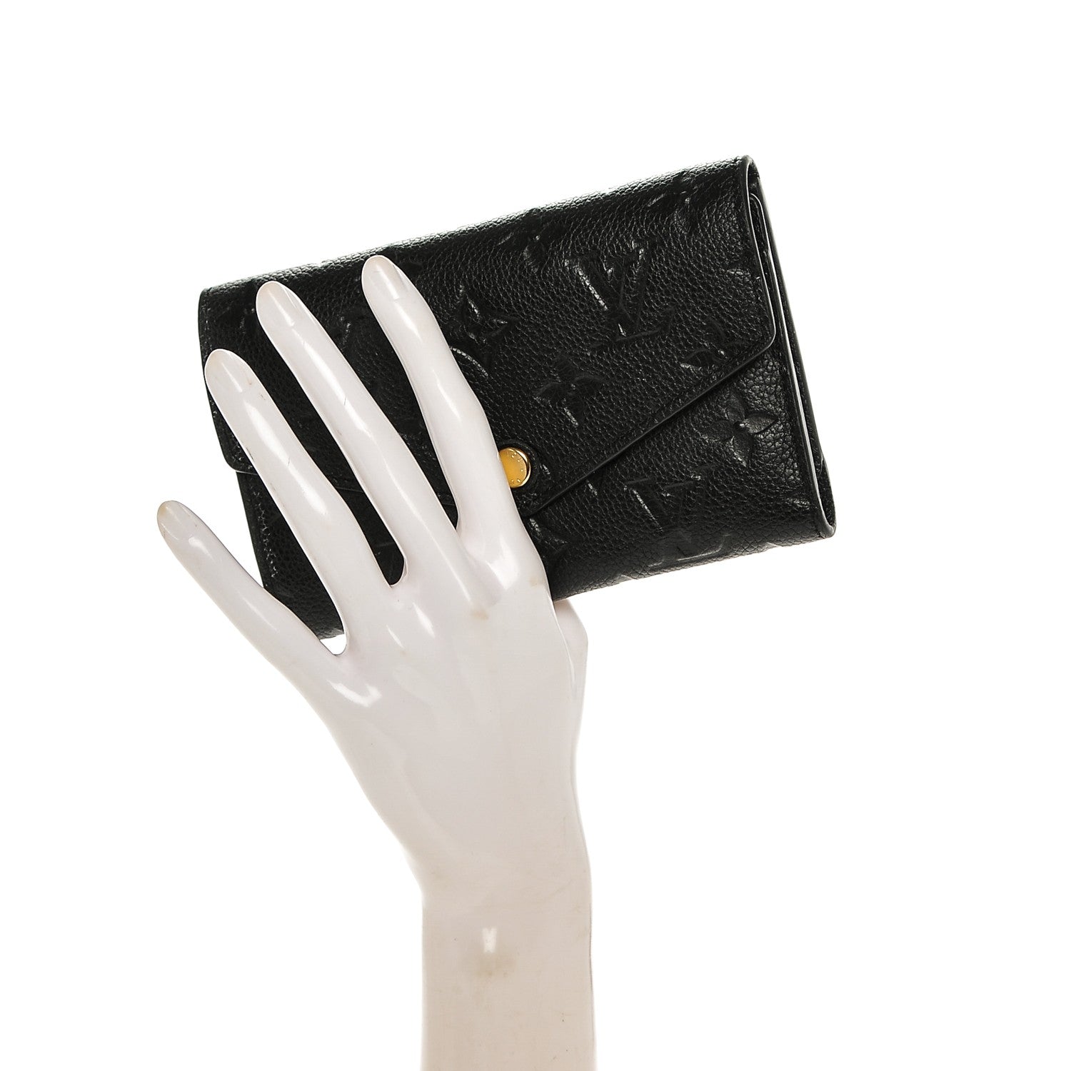 Louis Vuitton Empreinte Compact Curieuse Wallet Black 2 of 6
