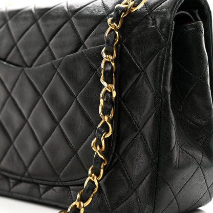 Chanel Lambskin Quilted Small Double Flap Black 11 of 14