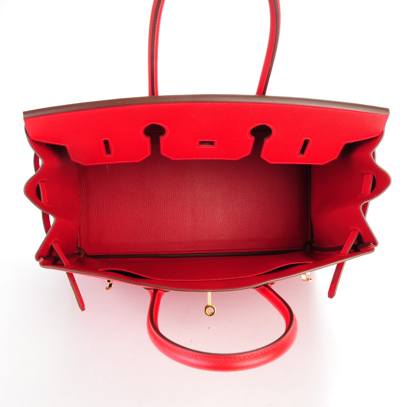 Epsom Birkin 35 Rouge Casaque