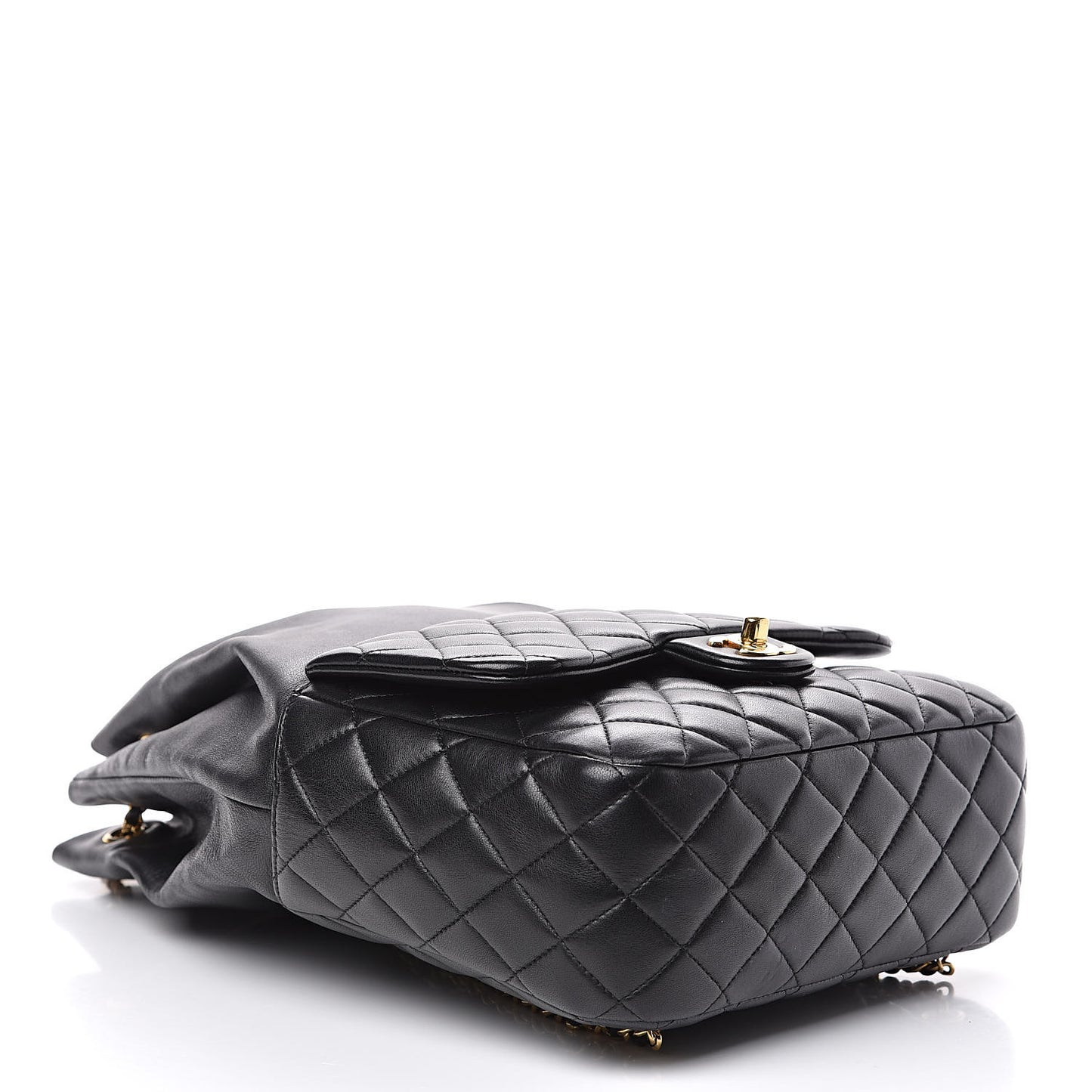 Lambskin Quilted Large In Seoul Backpack Navy