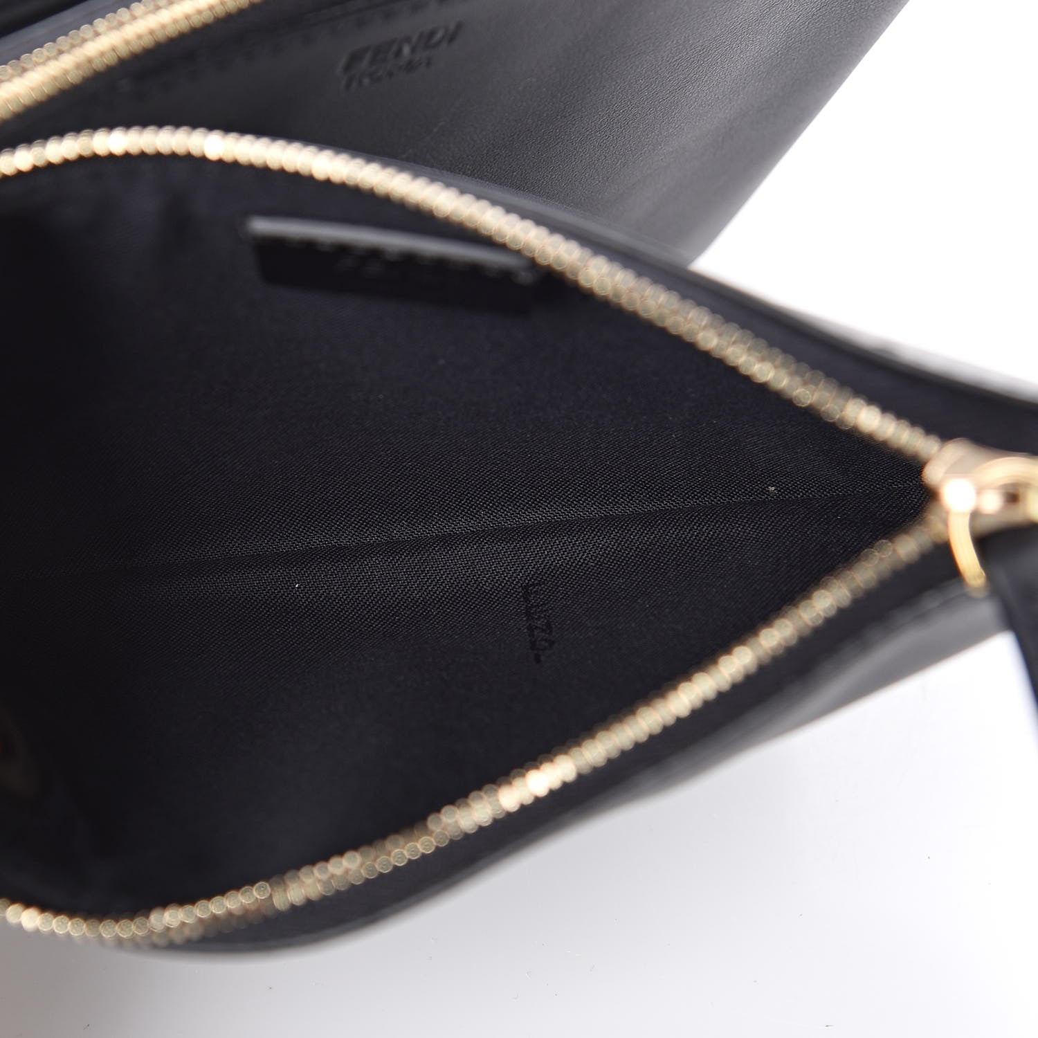 Fendi Vitello Century Opaco F is Fendi Bi-Color Triplette Pouch Set Black 7 of 10