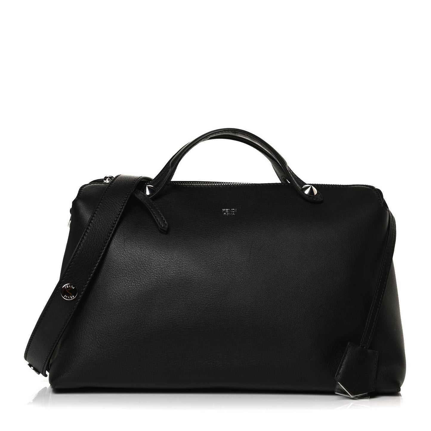 Vitello Dolce Marmol Large By The Way Boston Bag Black