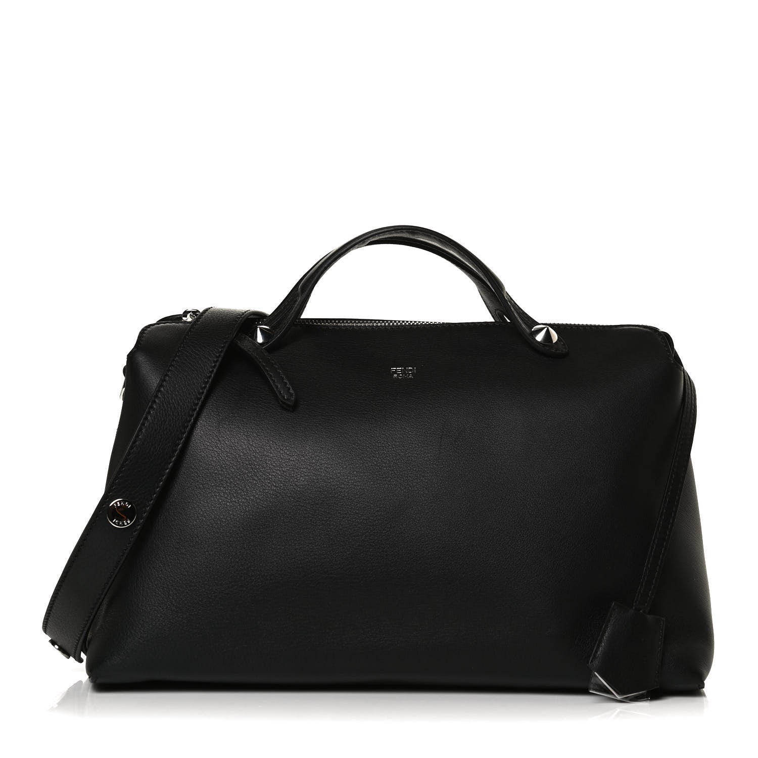 Fendi Vitello Dolce Marmol Large By The Way Boston Bag Black 1 of 17