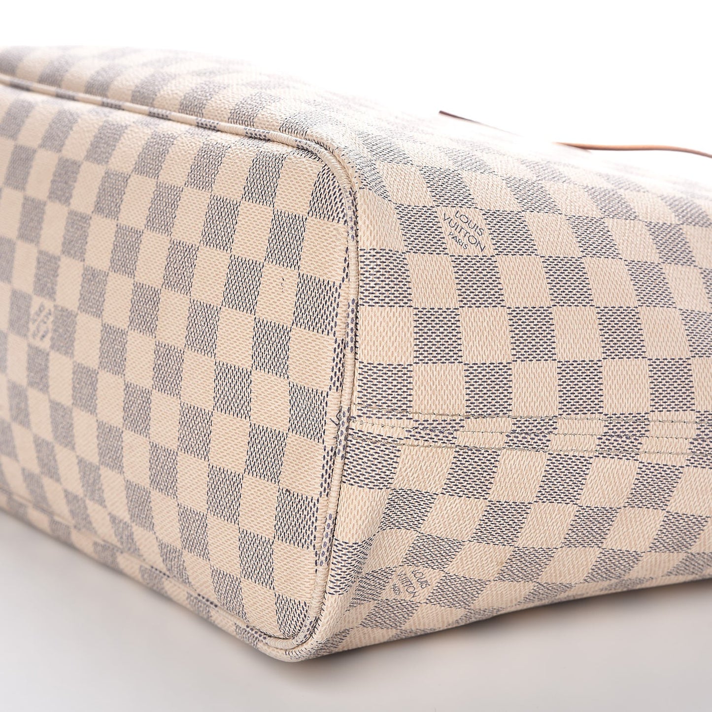 Damier Azur Neo Neverfull MM Rose Ballerine