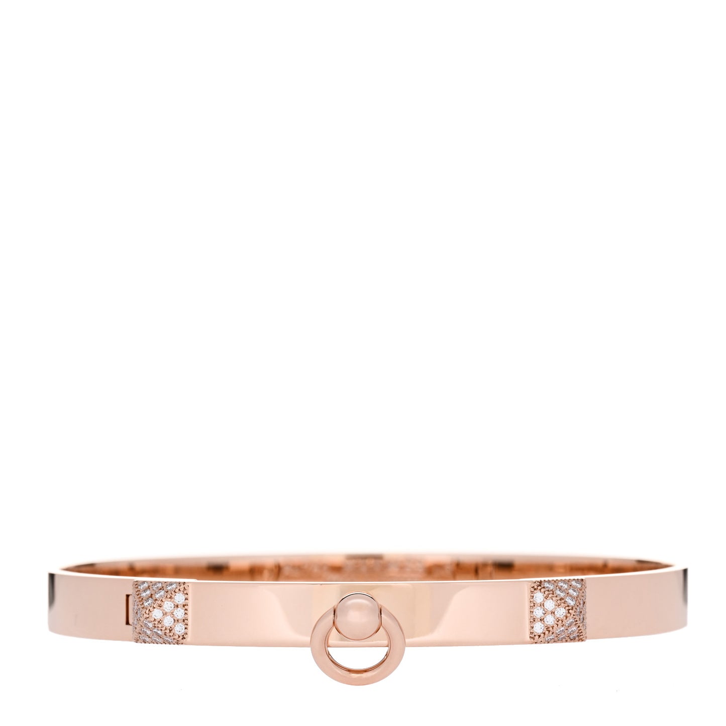 18K Rose Gold Diamond PM Collier De Chien Bracelet LG