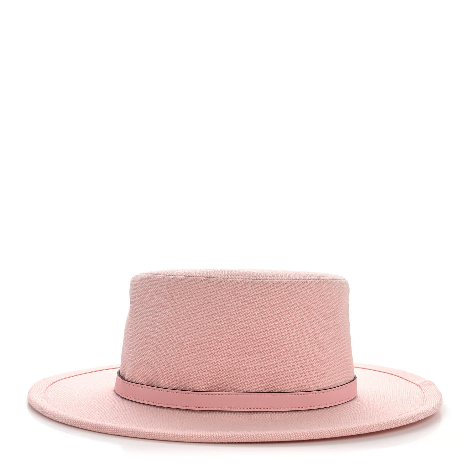 Hermes Toile H Hampton Plein Air Hat 57 Rose Clair Rose Sakura 4 of 9