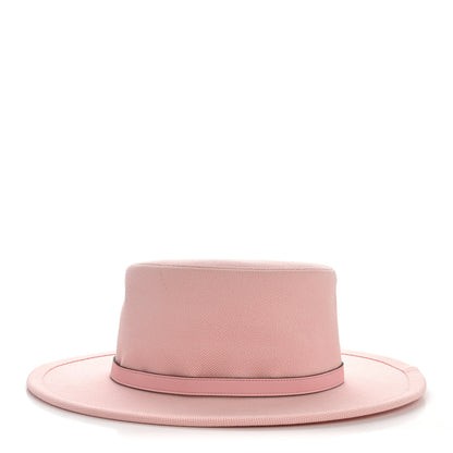 Hermes Toile H Hampton Plein Air Hat 57 Rose Clair Rose Sakura 4 of 9