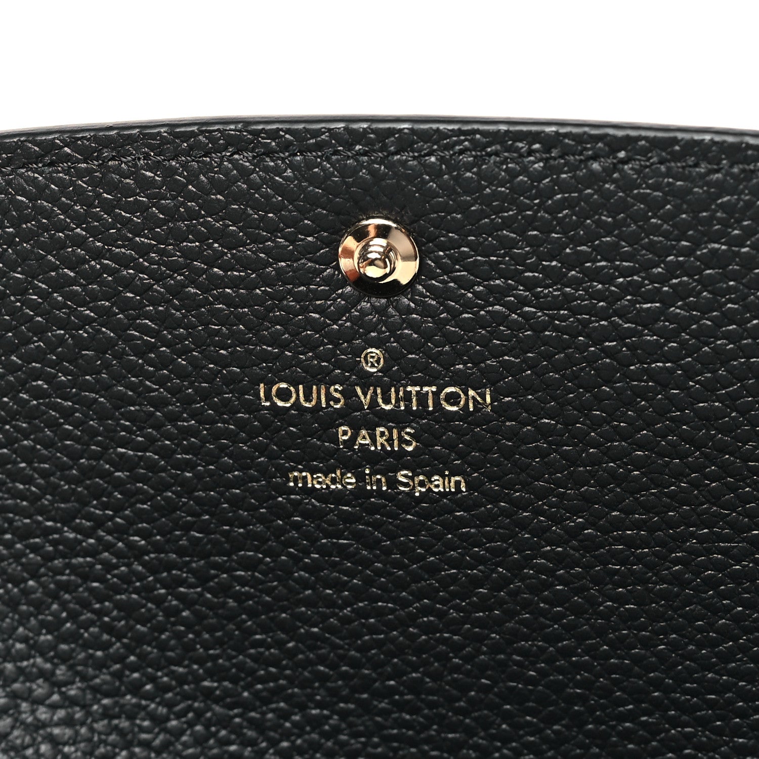 Louis Vuitton Empreinte Monogram Giant Emilie Wallet Black Beige 6 of 7